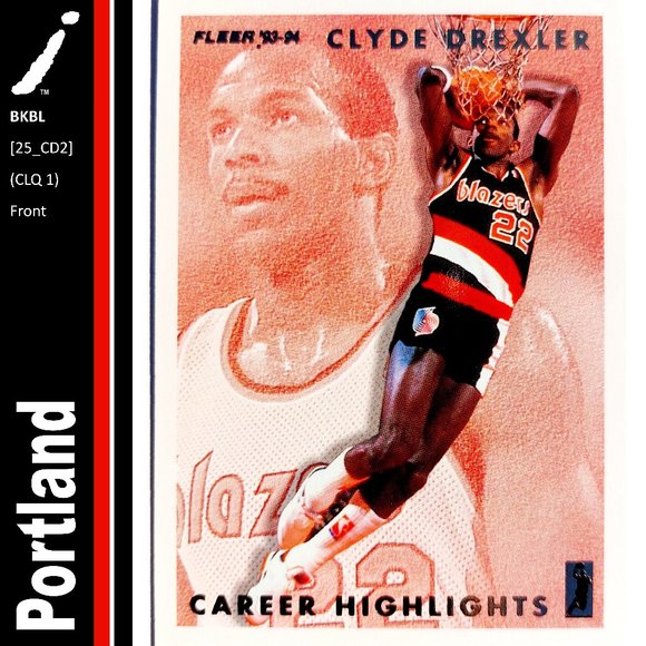 Portland Trailblazers (Clyde Drexler) - BKBL [25_CD2] - Picture 1 of 3